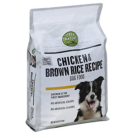 Open Nature Dog Food Chicken & Brown Rice Recipe Bag - 6 Lb