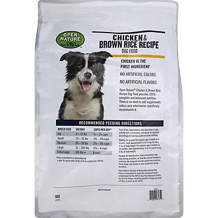 Open Nature Dog Food Chicken & Brown Rice Recipe - 15 Lb - Image 3