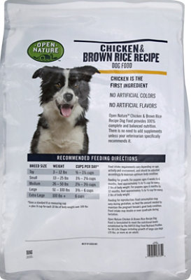 Open Nature Dog Food Chicken Brown Rice Recipe 15 Lb haggen