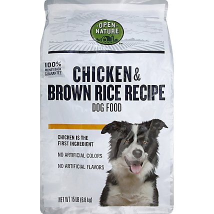 Open Nature Dog Food Chicken & Brown Rice Recipe - 15 Lb - Image 2