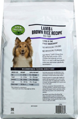 Open Nature Dog Food Lamb & Brown Rice Recipe Bag - 6 Lb - Image 4