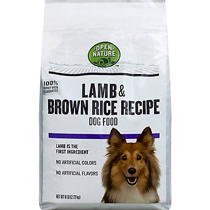 Open Nature Dog Food Lamb & Brown Rice Recipe Bag - 6 Lb - Image 2