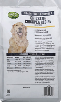 Open Nature Dog Food Grain Free Chicken & Chickpea Recipe Bag - 4 Lb - Image 3