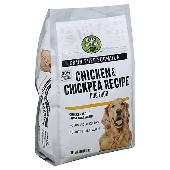 Open Nature Dog Food Grain Free Chicken & Chickpea Recipe Bag - 4 Lb