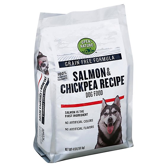 Open Nature Dog Food Grain Free Salmon & Chickpea Recipe Bag - 4 Lb