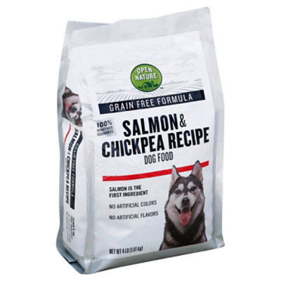 Open Nature Dog Food Grain Free Salmon & Chickpea Recipe Bag - 4 Lb