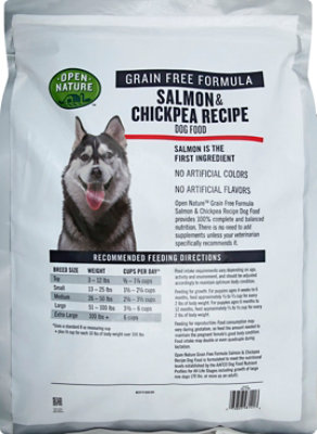 Open Nature Dog Food Grain Free Salmon & Chickpea Recipe Bag - 11 Lb - Image 4