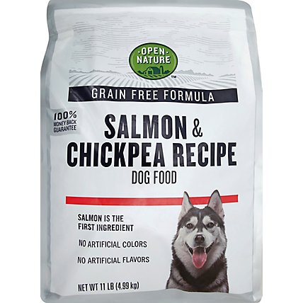 Open Nature Dog Food Grain Free Salmon & Chickpea Recipe Bag - 11 Lb - Image 2