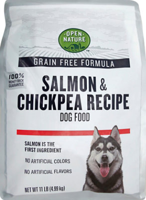 Open Nature Dog Food Grain Free Salmon & Chickpea Recipe Bag - 11 Lb - Image 2