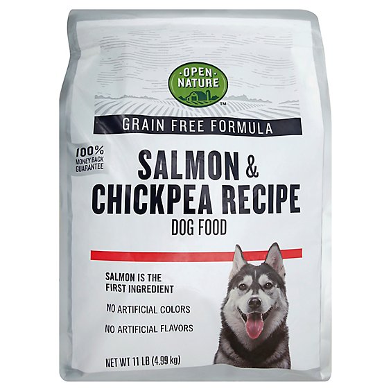 Open Nature Dog Food Grain Free Salmon & Chickpea Recipe Bag - 11 Lb