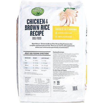 Open Nature Dog Food Chicken & Brown Rice Recipe - 30 Lb - Image 3