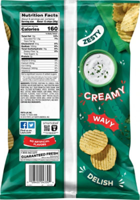 Lays Potato Chips Wavy Ranch - 7.5 Oz - Image 6