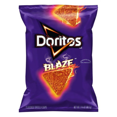 Doritos Blaze Tortilla Chips Plastic Bag - 3.125 Oz