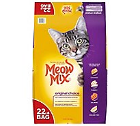 Meow Mix Cat Food Dry Original Choice - 22 Lb