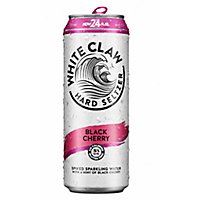 White Claw Hard Seltzer Black Cherry In Cans - 24 Fl. Oz. - Image 3
