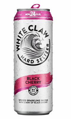 White Claw Hard Seltzer Black Cherry In Cans - 24 Fl. Oz. - Image 3