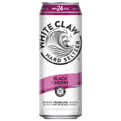 White Claw Hard Seltzer Black Cherry In Cans - 24 Fl. Oz. - Image 2