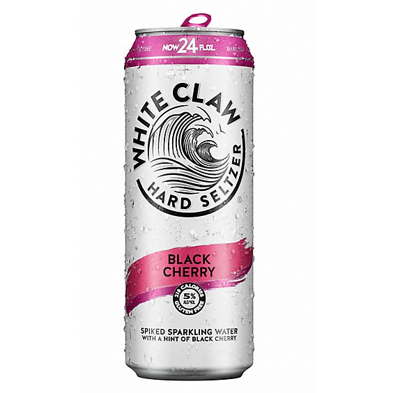 White Claw Hard Seltzer Black Cherry In Cans - 24 Fl. Oz.