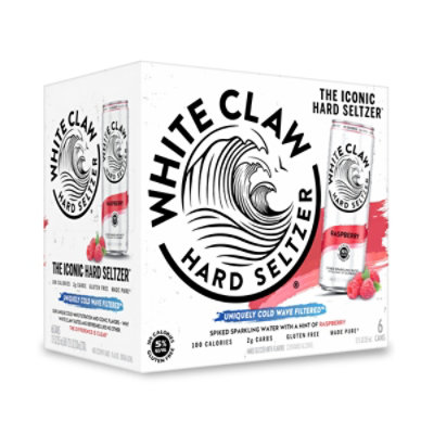 White Claw Raspberry In Cans - 6-12 Fl. Oz. - Image 1