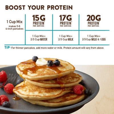 Krusteaz Protein Buttermilk Pancake Mix - 20 Oz - Image 2