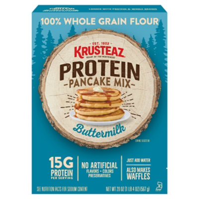 Krusteaz Pancake Mix Protein Buttermilk - 20 Oz