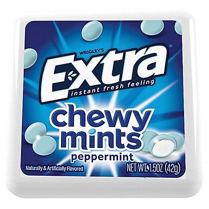 Extra Chewy Mints Peppermint Single Pack 1.5 Oz - Image 1