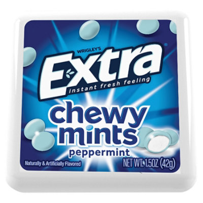 Extra Chewy Mints Peppermint Single Pack 1.5 Oz