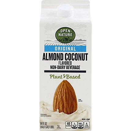 Open Nature Almond Milk With Coconut Original Half Gallon - 64 Fl. Oz. - Image 2