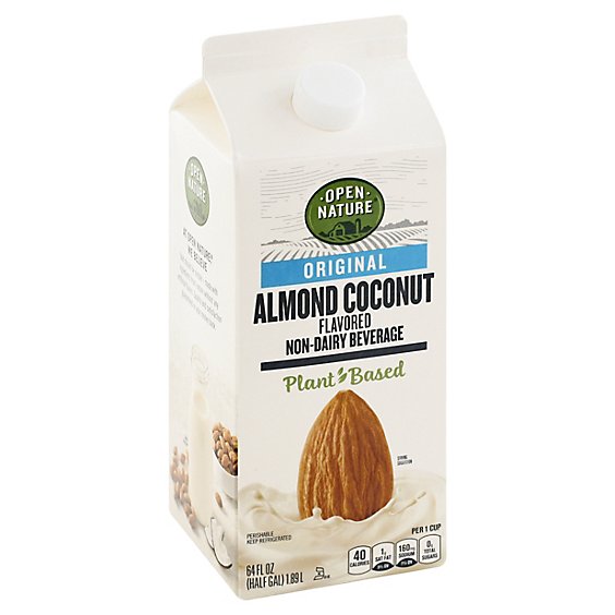 Open Nature Almond Milk With Coconut Original Half Gallon - 64 Fl. Oz.