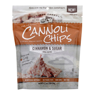 Golden Cannoli Chips Cinnamon Sugar Unit - Each