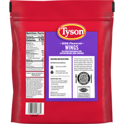 Tyson Anytizers Honey BBQ Bone In Frozen Chicken Wings - 22 Oz - Image 1