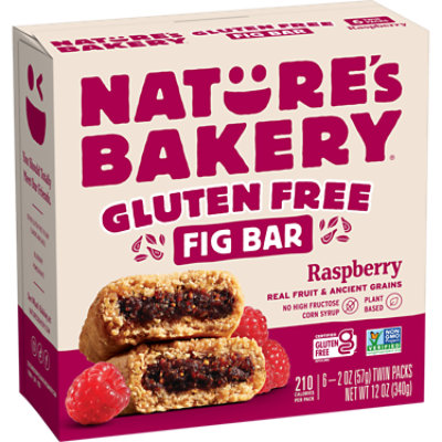 Natures Bakery Bar Fig Gf Raspberry 6ct - 12 Oz - Image 1