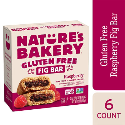 Natures Bakery Bar Fig Gf Raspberry 6ct - 12 Oz - Image 2