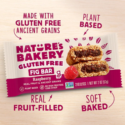 Natures Bakery Bar Fig Gf Raspberry 6ct - 12 Oz - Image 5
