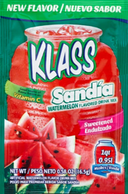 Klass Sandia Drink Mix Sweetened Watermelon - 0.58 Oz - Image 2
