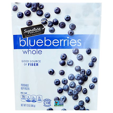 Signature SELECT Blueberries Whole Unsweetened - 12 Oz - Image 1