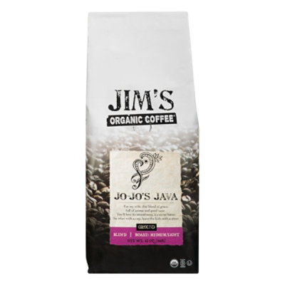 Jims Organic Coffee Coffee Grnd Jojos Java Org - 12 Oz - Image 1