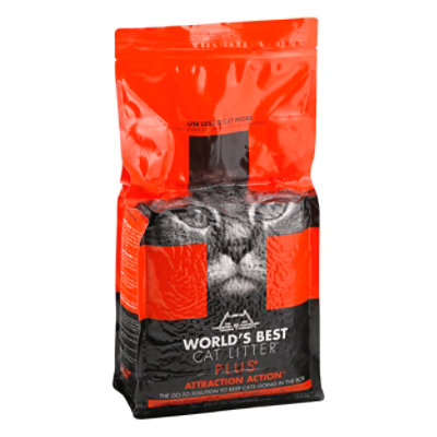 world's best cat litter red bag