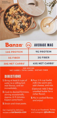 Banza Mac and Cheese Chickpea Pasta White Cheddar Box - 5.5 Oz - Image 6