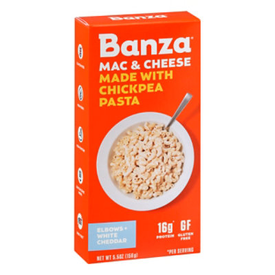 Banza Mac and Cheese Chickpea Pasta White Cheddar Box - 5.5 Oz - Image 1