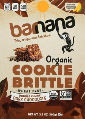 Barnana Brittle Banana Chocolate Organic - 3.5 Oz - Image 2