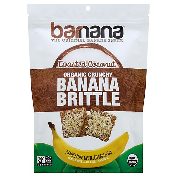 Barnana Brittle Banana Toasted Coconut Organic - 3.5 Oz