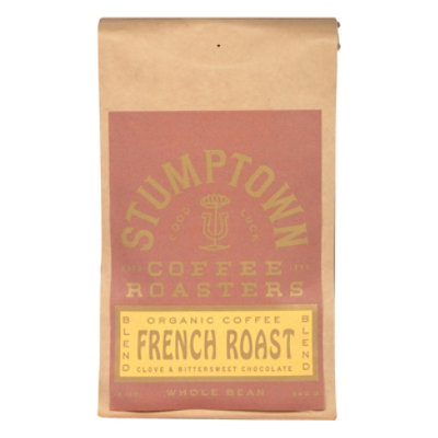 Stumptown French Roast Medium Roast Whole Bean Organic Coffee Bag - 12 Oz - Image 1