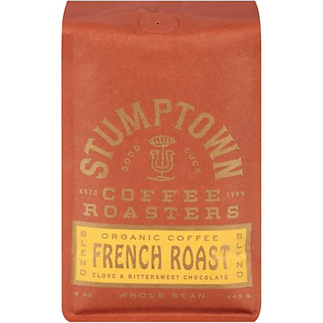Stumptown French Roast Medium Roast Whole Bean Organic Coffee Bag - 12 Oz