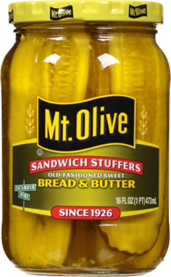 Mt Olive Bread & Butter Sandwich Stuffer - 16 Oz - Image 2