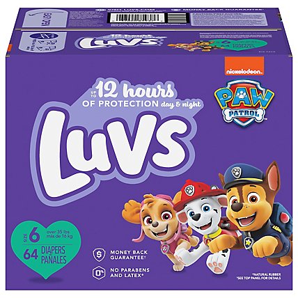 Luvs Baby Diapers Size 6 - 64 Count - Image 2