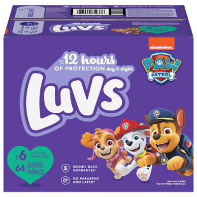 Luvs Baby Diapers Size 6 - 64 Count