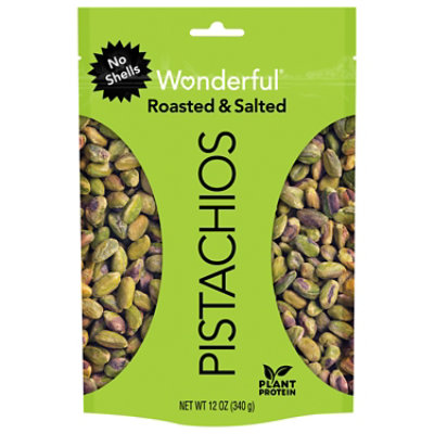 Wonderful Pistachios No Shells Roasted & Salted - 12 Oz - Image 1