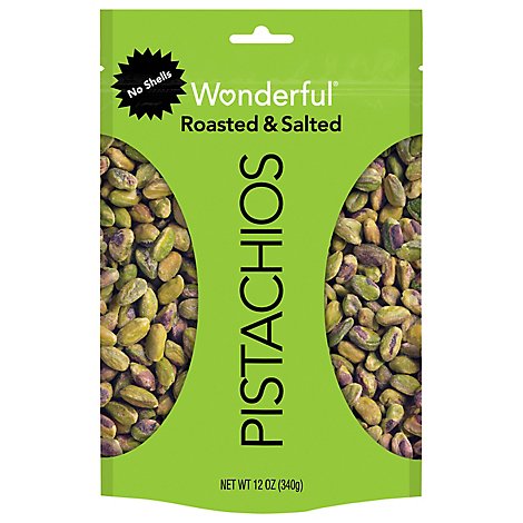 Wonderful Pistachios No Shells Roasted & Salted - 12 Oz