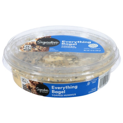 Signature Cafe Hummus Topped Everything But Bagel - 10 Oz